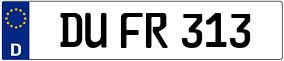 Trailer License Plate
